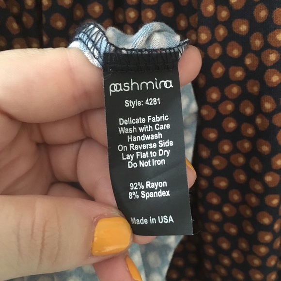 PASHMINA Modest Full Length Maxi Patterned Dress - Picture 6 of 6